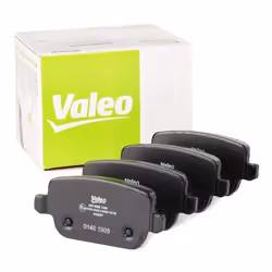 Jeu de plaquettes de frein; VALEO; FIRST Essieu arrière contact de signal d'usure exclu avec tôle anti-bruit; pour FORD, LAND ...