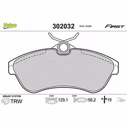 Plaquette de frein gamme first Citroën c2 07.03> - VALEO - 302032