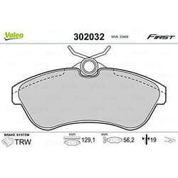 Plaquette de frein gamme first Citroën c2 07.03> - VALEO - 302032
