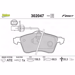 Plaquette de frein gamme first Volkswagen multIVan fr - VALEO - 302047
