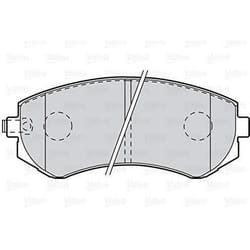 Plaquette de frein gamme first Nissan alMercedesa RR - VALEO - 302062