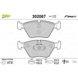 Plaquette de frein gamme first BMW s.3 08.99> fr - VALEO - 302067
