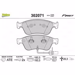 Plaquette de frein gamme first Audi a8 fr - VALEO - 302071