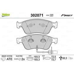 Plaquette de frein gamme first Audi a8 fr - VALEO - 302071