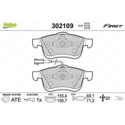 Plaquette de frein gamme first Fiat doblo II fr - VALEO - 302109