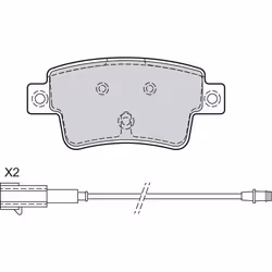 Plaquette de frein gamme first Fiat punto 03.12> RR - VALEO - 302127