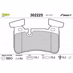 Plaquette de frein gamme first Mercedes class c 06.11> - VALEO - 302225