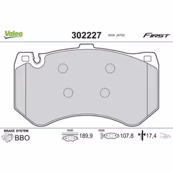 Plaquette de frein gamme first Mercedes class cls 02.13> - VALEO - 302227