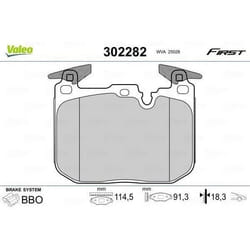 Plaquette de frein gamme first BMW 3 series 06.13> - VALEO - 302282