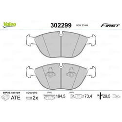 Plaquette de frein gamme first Mercedes clk 06.99>12.03 - VALEO - 302299