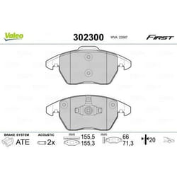 Plaquette de frein gamme first Volkswagen polo 11.14> - VALEO - 302300