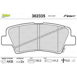 Plaquette de frein gamme first Kia carens 03.2013> - VALEO - 302335
