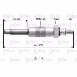 Bougie de préchauffage citr xm zx Peugeot 205 c25 - VALEO - 345100