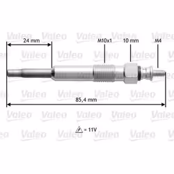 Bougie de préchauffage - VALEO - 345105 - BOUG PRECHAU RENA Megane Laguna Espace
