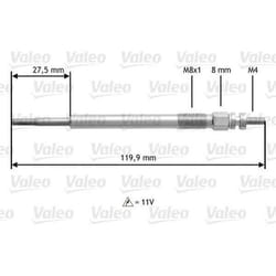 Bougie de préchauffage - VALEO - 345123 - BOUG PRECHAU SUZUKI LIANA TOYOTA