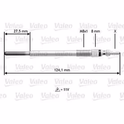 Bougie de préchauffage Toyota aygo 1.4lPeugeot - VALEO - 345138