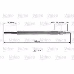 Bougie de préchauffage - VALEO - 345177 - BOUG PRECHAU TOY AurisAvensisCorolla