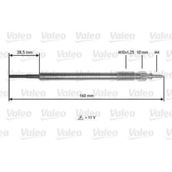 Bougie de préchauffage - VALEO - 345177 - BOUG PRECHAU TOY AurisAvensisCorolla