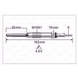 Bougie de préchauffage - VALEO - 345235 - BOUG PRECHAU MERCEDES C180
