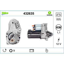 Démarreur VALEO 432635