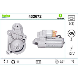 Démarreur VALEO 432672