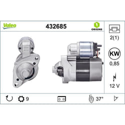 Démarreur VALEO 432685