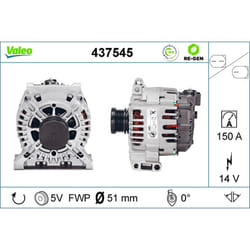 Alternateur VALEO 437545