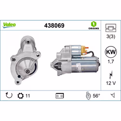 Démarreur VALEO 438069