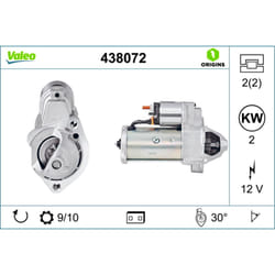 Démarreur VALEO ORIGINS NEW VALEO 438072