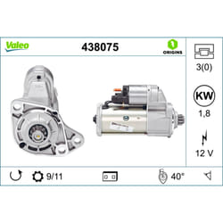 Démarreur VALEO 438075