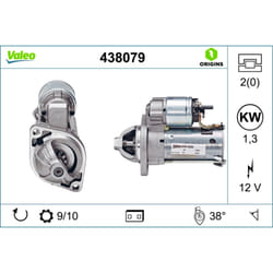 Démarreur VALEO ORIGINS NEW VALEO 438079