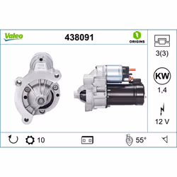 Démarreur VALEO ORIGINS NEW VALEO 438091