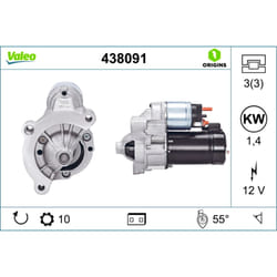 Démarreur VALEO ORIGINS NEW VALEO 438091