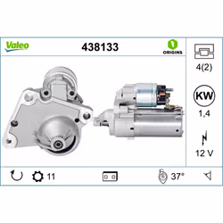 Démarreur VALEO 438133