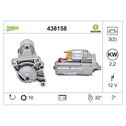 Démarreur VALEO ORIGINS NEW VALEO 438158