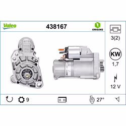 Démarreur VALEO ORIGINS NEW VALEO 438167