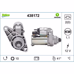 Démarreur VALEO 438172