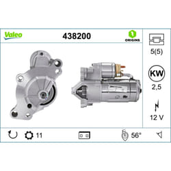 Démarreur VALEO 438200