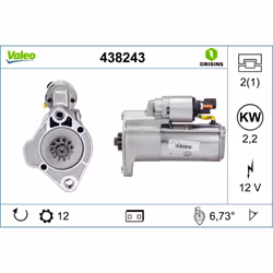 Démarreur VALEO 438243