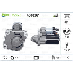 Démarreur VALEO ORIGINS NEW STOP&START VALEO 438297