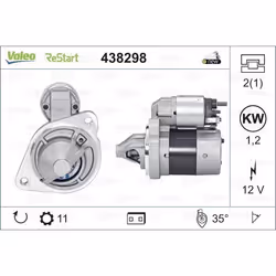 Démarreur VALEO 438298