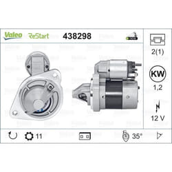 Démarreur VALEO 438298