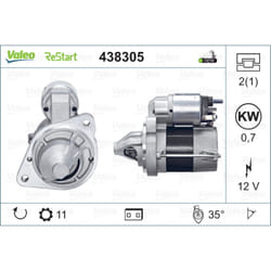 Démarreur VALEO ORIGINS NEW STOP&START VALEO 438305