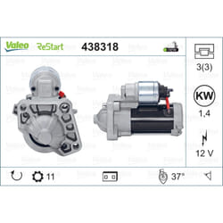 Démarreur VALEO ORIGINS NEW STOP&START VALEO 438318