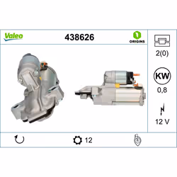 Démarreur VALEO 438626 - Vue supplémentaire 3