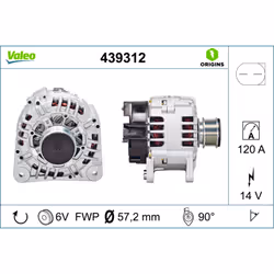 Alternateur VALEO ORIGINS NEW VALEO 439312
