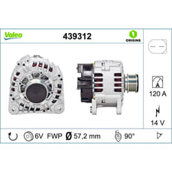 Alternateur VALEO ORIGINS NEW VALEO 439312