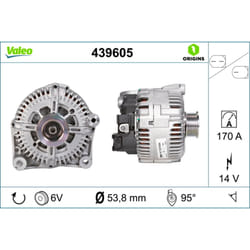 Alternateur VALEO ORIGINS NEW VALEO 439605