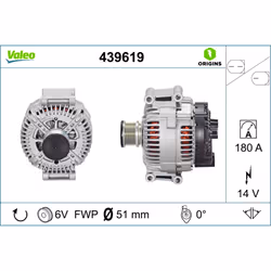 Alternateur VALEO 439619