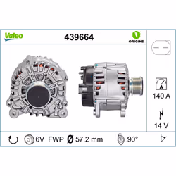 Alternateur VALEO 439664